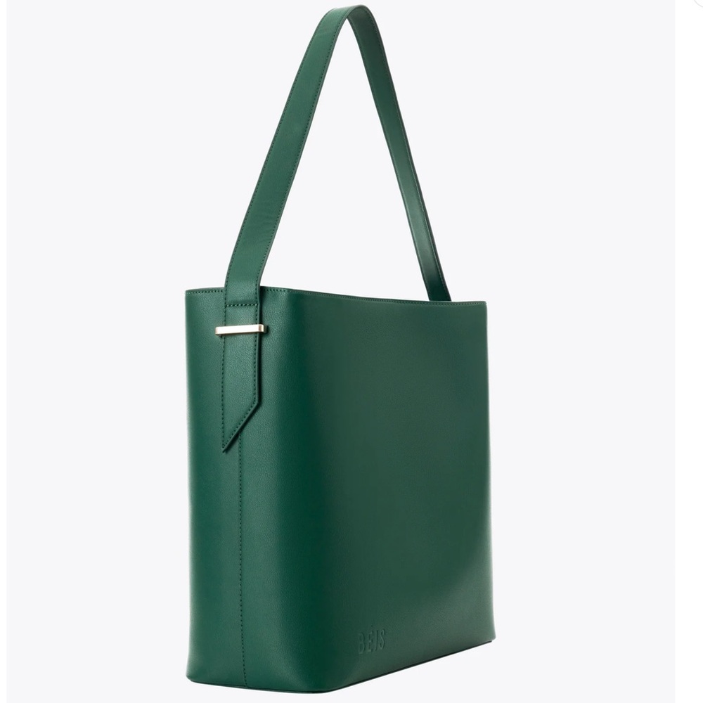 Beis The Wicked Tote in Wicked Green nwt
